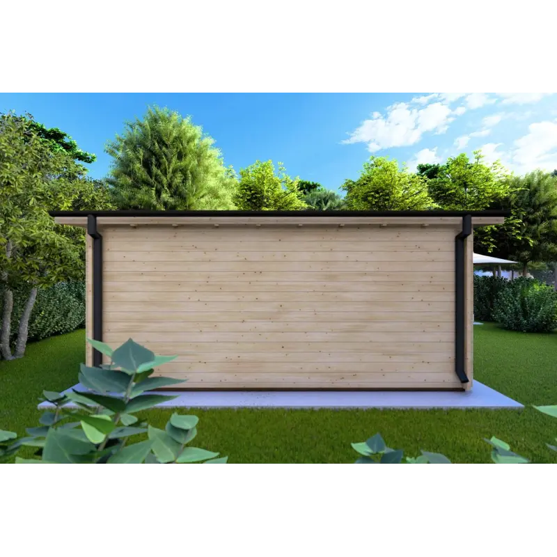 Casetta da giardino GLORIA 5.2x4.2 44mm, retro