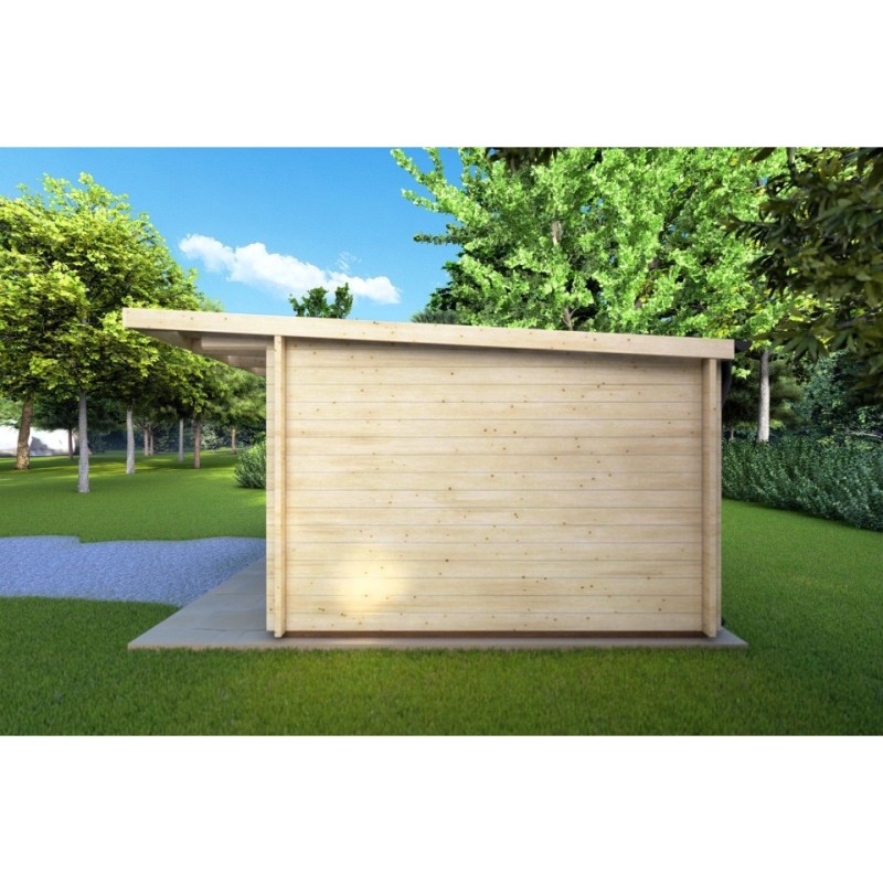 Casetta in legno SIBILLA 4.5x3.5 44mm, lato destro