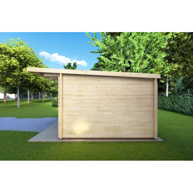 Casetta in legno SIBILLA 4.5x3.5 44mm, lato destro