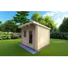 Casetta da giardino SOLA 3x3 44mm, fronte lato destro