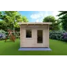 Casetta da giardino SOLA 3x3 44mm, vista frontale