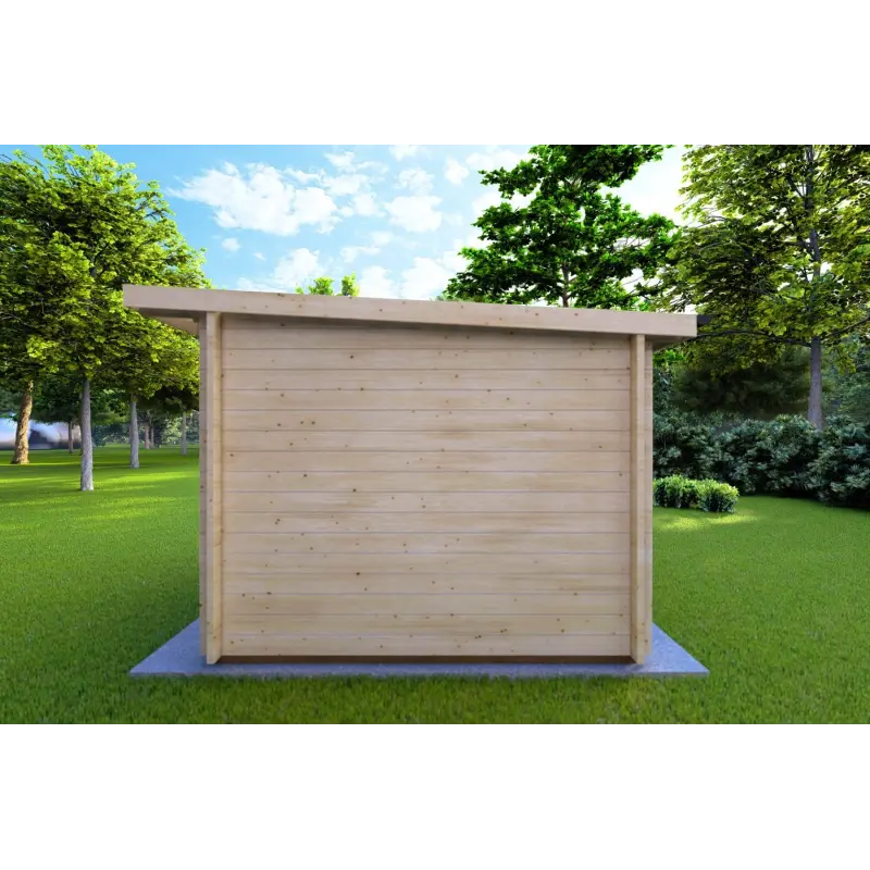 Casetta da giardino SOLA 3x3 44mm, lato destro