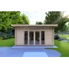 Casa in legno da giardino ELISA 5x5 44mm, vista frontale