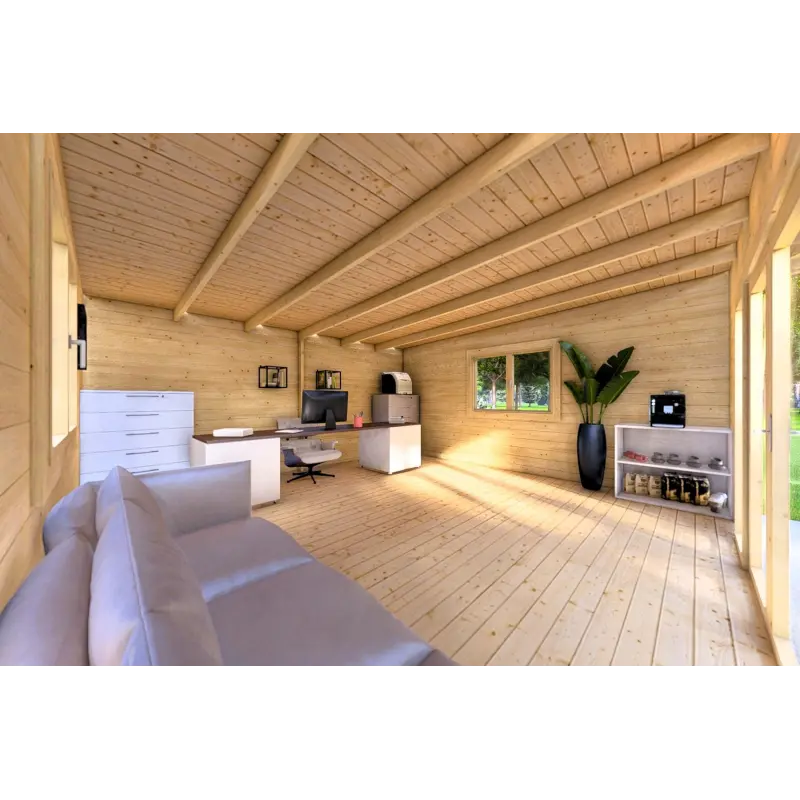 Casa in legno da giardino ELISA 5x5 44mm, interno