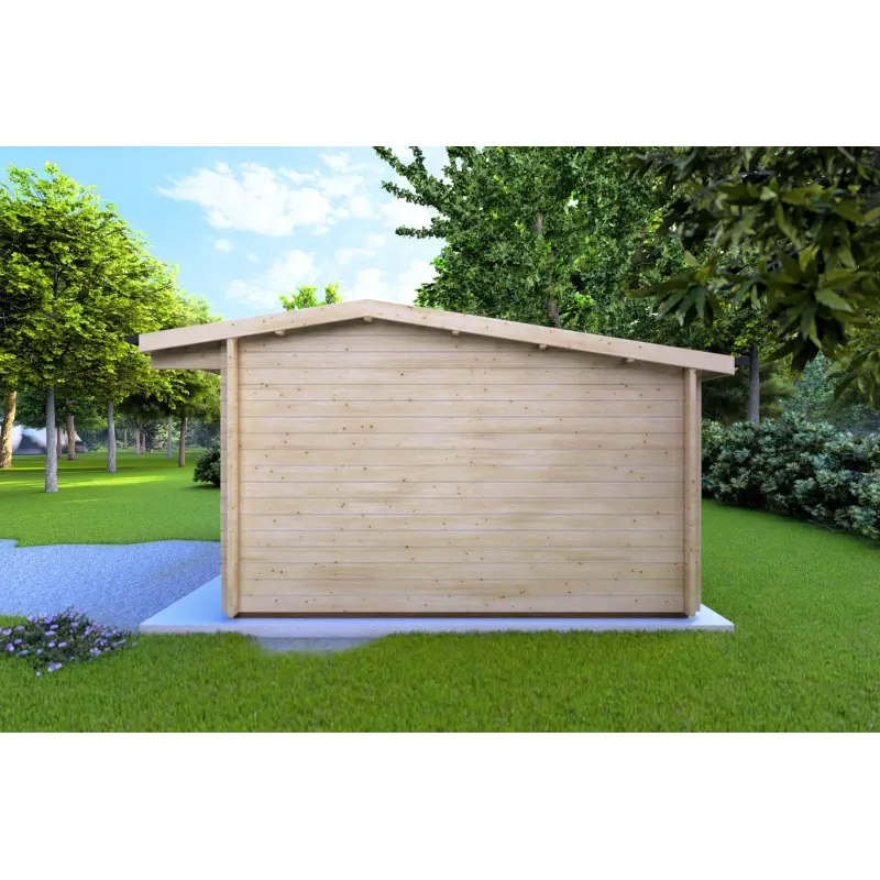 Casetta da giardino AZZURRA 4x3 44mm, lato destro