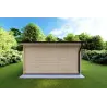 Casetta da giardino AZZURRA 4x3 44mm, retro