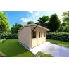 Casa in legno da giardino AZZURRA 4x4 44mm, lato sinistro