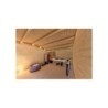 Casa in legno da giardino AZZURRA 4x4 44mm, interno