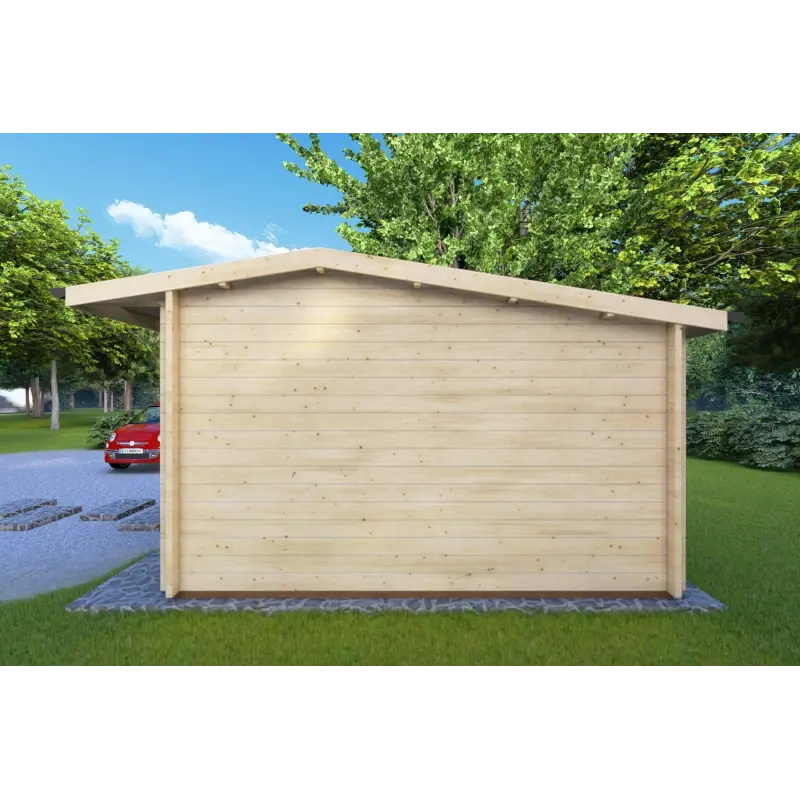 Casetta in legno AZZURRA 5x4 44mm, lato destro