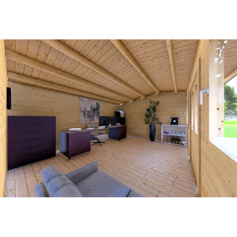Casetta in legno AZZURRA 5x4 44mm, interno