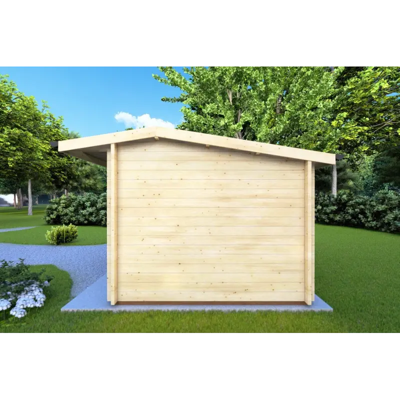 Casetta in legno AZZURRA 6x3 44mm, lato destro