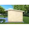 Casetta in legno AZZURRA 6x3 44mm, lato destro
