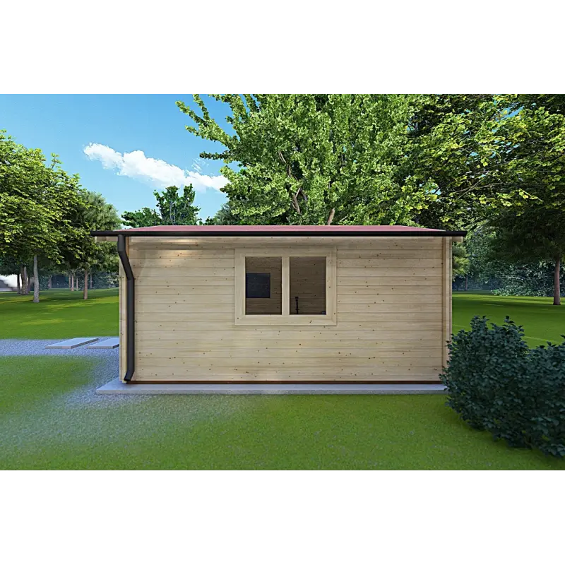 Casetta in legno ANNA 4x6 44mm, lato destro