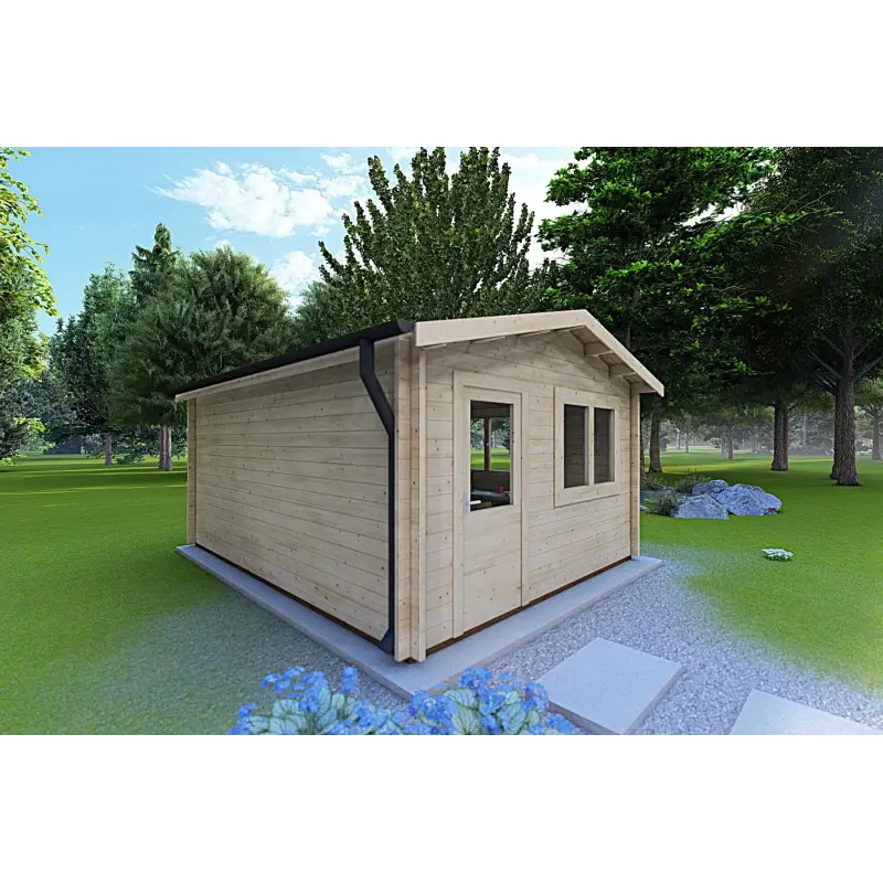 Casetta in legno ANNA 4x6 44mm, lato sinistro