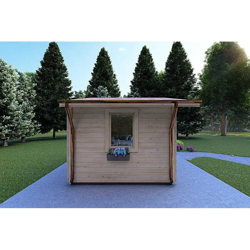 Casetta in legno EMILY 5x3 44mm, lato sinistro