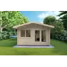 Casa in legno da giardino LELLA 4x3 44mm, vista frontale