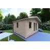 Casa in legno da giardino LELLA 4x3 44mm, lato sinistro