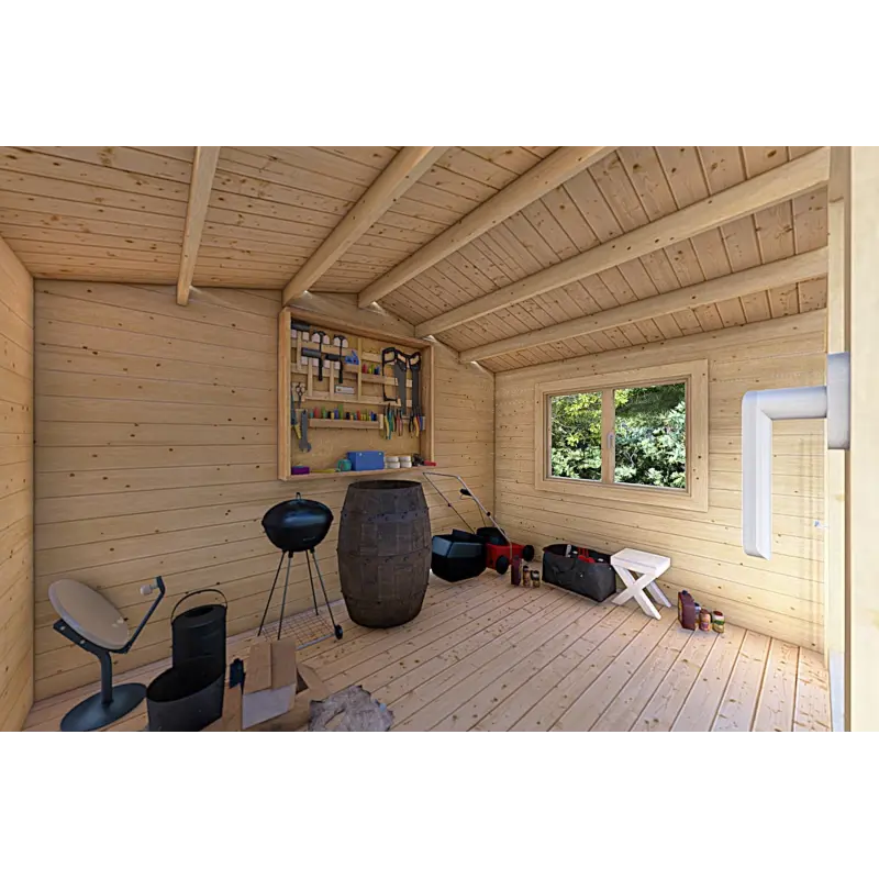 Casetta in legno LELLA 4x4 44mm, interno
