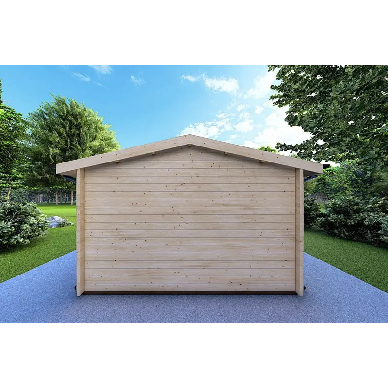 Casa in legno da giardino LELLA 4x6 44mm, retro
