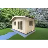 Casetta da giardino LELLA 5x4 44mm, fronte lato destro