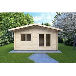 Casetta da giardino LELLA 5x4 44mm, vista frontale