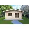 Casetta da giardino LELLA 5x4 44mm, vista frontale