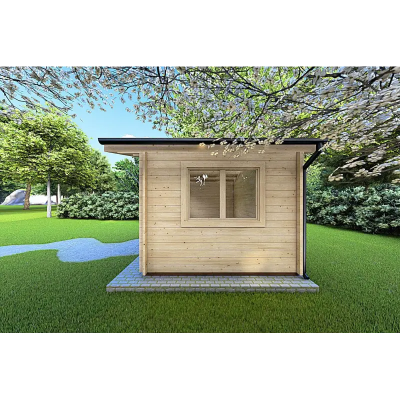 Casetta da giardino LELLA 5x4 44mm, lato destro