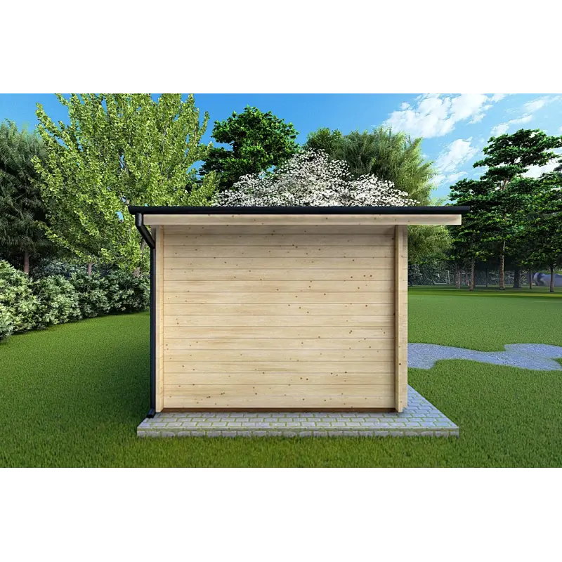 Casetta da giardino LELLA 5x4 44mm, lato sinistro