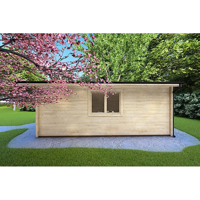 Casa in legno da giardino LELLA 5x6 44mm, lato destro
