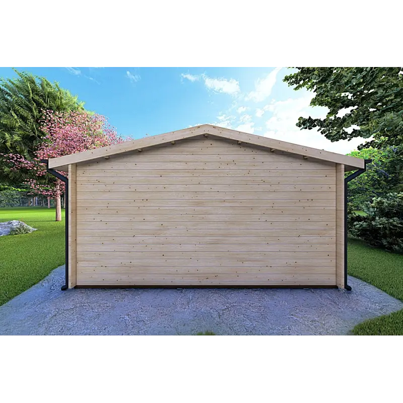 Casa in legno da giardino LELLA 5x6 44mm, retro