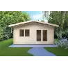 Casetta in legno LELLA 6x3 44mm, vista frontale