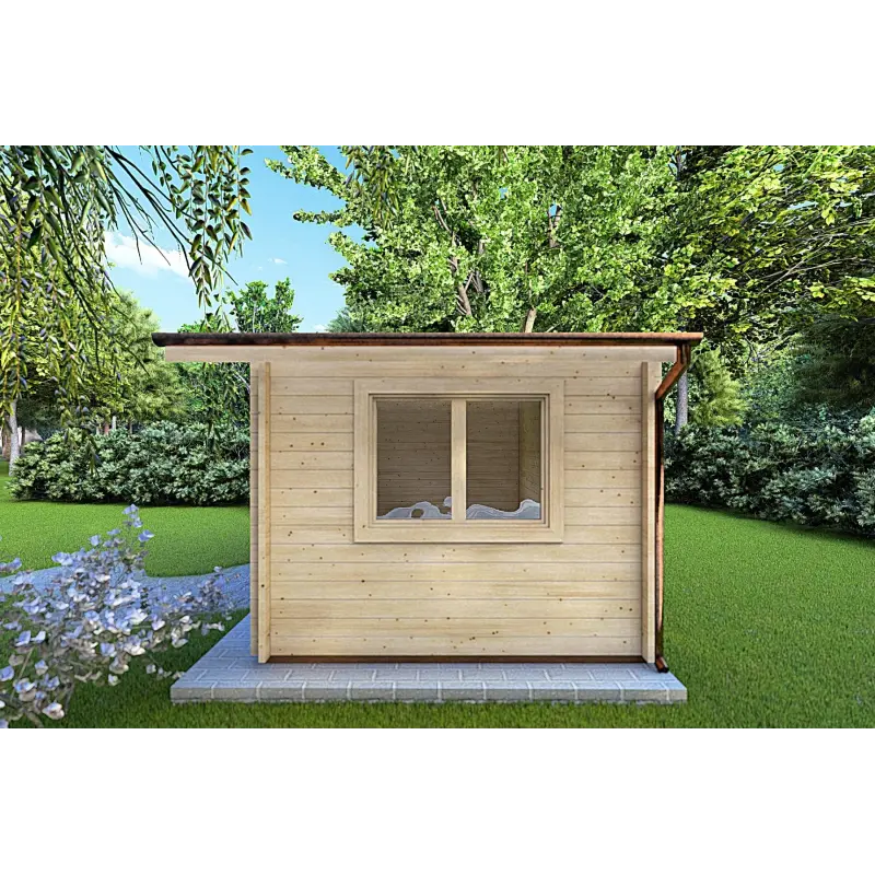 Casetta da giardino LELLA 6x4 44mm, lato destro