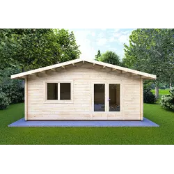 Casetta in legno  LELLA 6x5 44mm, vista frontale