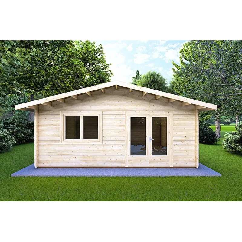Casetta in legno  LELLA 6x5 44mm, vista frontale