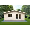 Casetta in legno  LELLA 6x5 44mm, vista frontale