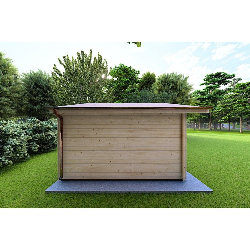 Casetta in legno  LELLA 6x5 44mm, lato sinistro