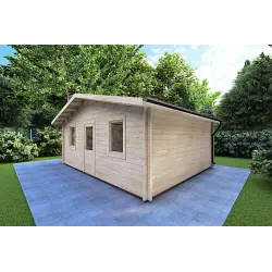 Casetta in legno CHIARA 6x4 44mm, fronte lato destro