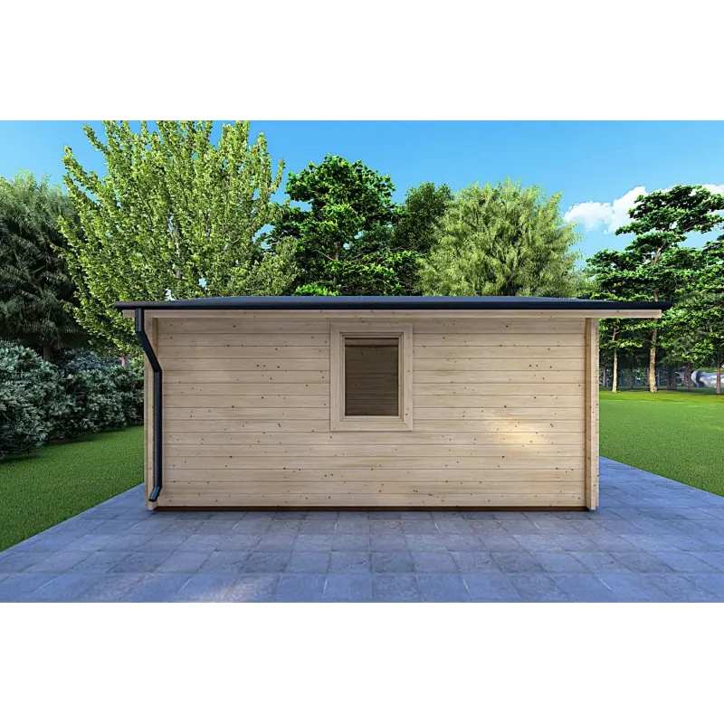 Casetta in legno CHIARA 6x4 44mm, lato sinistro