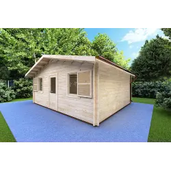 Casetta in legno CHIARA 6x5 44mm, fronte lato destro