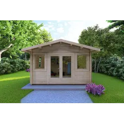 Casetta da giardino ARIZONA 4x3 44mm, vista frontale