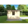Casetta da giardino ARIZONA 4x3 44mm, lato sinistro