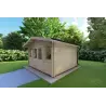 Casa in legno da giardino ARIZONA 4x4 44mm, fronte lato destro