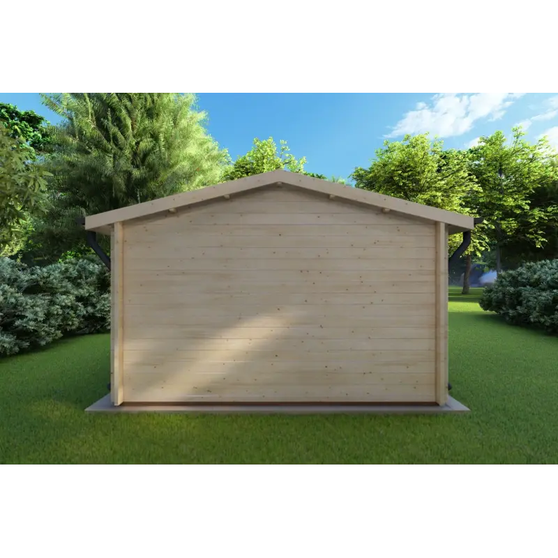 Casa in legno da giardino ARIZONA 4x4 44mm, retro