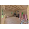 Casa in legno da giardino ARIZONA 4x4 44mm, interno