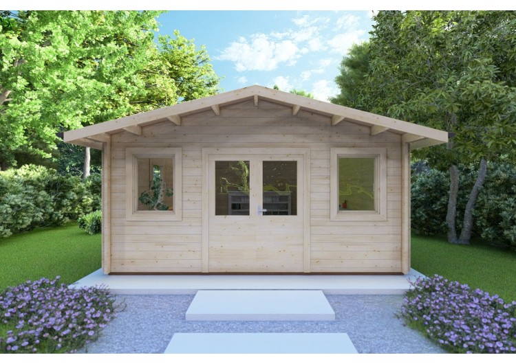 Casetta in legno ARIZONA 5x4 44mm, vista frontale