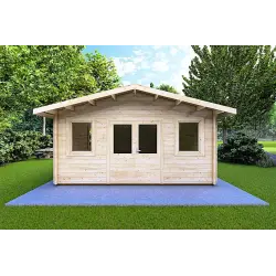 Casetta da giardino ARIZONA 5x6 44mm, vista frontale