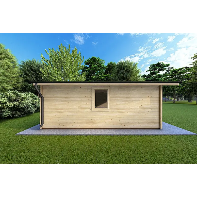 Casetta da giardino ARIZONA 5x6 44mm, lato sinistro