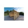 Garage di legno tettoia 6x6 44mm, fronte lato destro