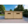 Garage di legno TRE POSTI 9x6 44mm, lato destro