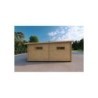 Garage di legno TRE POSTI 9x6 44mm, lato sinistro